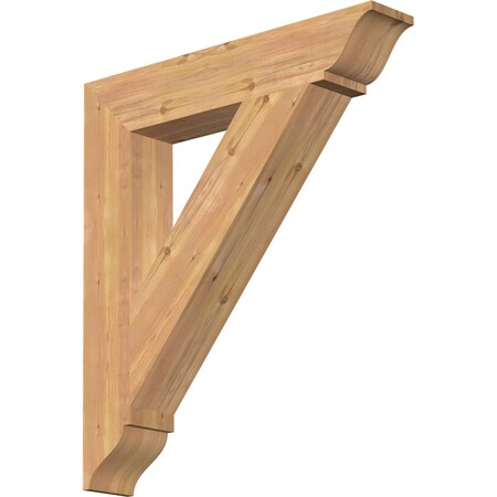 Ekena Millwork Traditional Traditional Smooth Bracket, Western Red Cedar, 5 1/2"W x 32"D x 36"H BKT06X32X36TRA01SWR